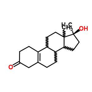 (17beta)-17-羟基-17-甲基雌甾-5(10)-烯-3-酮结构式_2741-75-5结构式