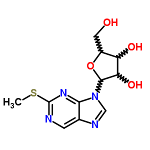 2-(甲基硫代)-9-b-d-呋核亚硝脲-9H-嘌呤结构式_27640-80-8结构式