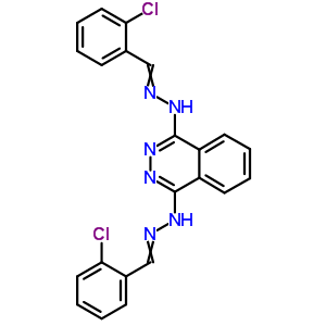 N,N-双[(2-氯苯基)亚甲基氨基]二氮杂萘-1,4-二胺结构式_27702-18-7结构式