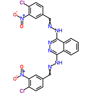 N,N-双[(4-氯-3-硝基-苯基)亚甲基氨基]二氮杂萘-1,4-二胺结构式_27702-30-3结构式