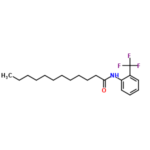 n-[2-(三氟甲基)苯基]-十二烷酰胺结构式_2803-96-5结构式