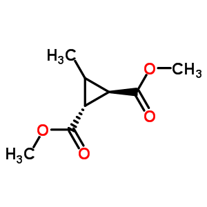 3-甲基-反式-1,2-环丙烷二羧酸甲酯结构式_28363-79-3结构式 3-甲基-反式-1,2-环丙烷二羧酸甲酯结构式_28363-79-3结构式
