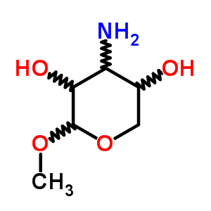 甲基3-氨基-3-脱氧-B-d-木吡喃糖苷结构式_28412-78-4结构式