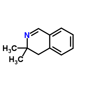 3,4-二氢-3,3-二甲基-异喹啉结构式_28460-55-1结构式