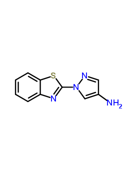 (8ci)-2-(4-氨基吡唑-1-基)-苯并噻唑结构式_28469-10-5结构式