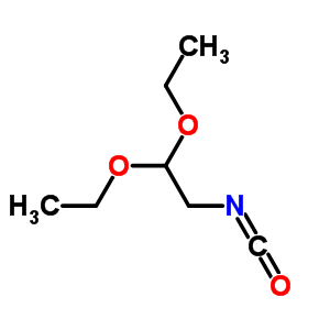 1,1-二乙氧基-2-异氰酰基-乙烷结构式_28558-91-0结构式