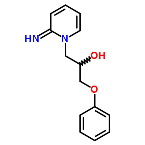 2-亚氨基-a-(苯氧基甲基)-1(2H)-吡啶乙醇结构式_28620-27-1结构式