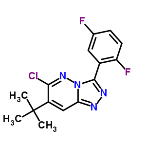 7-叔丁基-6-氯-3-(2,5-二氟苯基)-1,2,4-噻唑并[4,3-b]吡嗪结构式_286456-54-0结构式