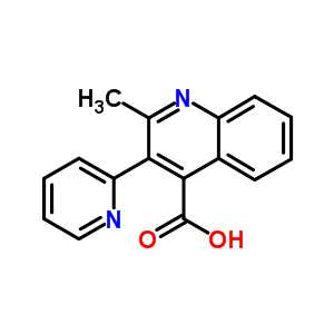 2-甲基-3-吡啶-2-基-喹啉-4-羧酸结构式_28674-64-8结构式