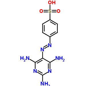 4-[2-(2,4,6-三氨基-5-嘧啶)二氮杂烯]-苯磺酸结构式_2877-65-8结构式