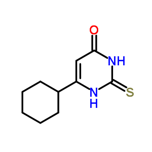 6-环己基-2,3-二氢-2-硫氧代-4(1H)-嘧啶酮结构式_28811-81-6结构式