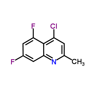 4-氯-5,7-二氟-2-甲基-喹啉结构式_288151-41-7结构式