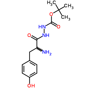 (S)-(9CI)-2-[2-氨基-3-(4-羟基苯基)-1-氧代丙基]-肼羧酸 1,1-二甲基乙酯结构式_2899-24-3结构式