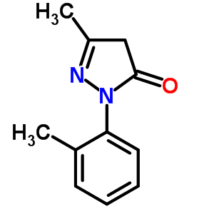5-甲基-2-(2-甲基苯基)-2,4-二氢吡唑-3-酮结构式_29211-55-0结构式