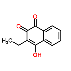 (9ci)-2-乙基-3-羟基-1,4-萘二酮结构式_29366-44-7结构式