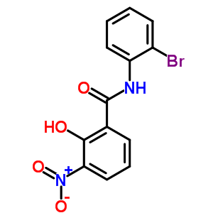 n-(2-溴苯基)-2-羟基-3-硝基-苯甲酰胺结构式_29378-97-0结构式