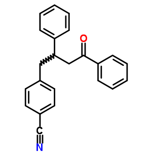 4-(4-氧代-2,4-二苯基丁基)-苯甲腈结构式_29512-14-9结构式