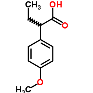 2-(4-甲氧基苯基)丁酸结构式_29644-99-3结构式