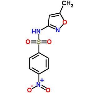 N-(5-甲基-3-异噁唑基)-4-硝基苯磺酰胺结构式_29699-89-6结构式