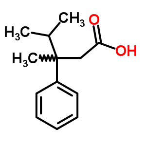b-甲基-b-(1-甲基乙基)-苯丙酸结构式_2977-39-1结构式