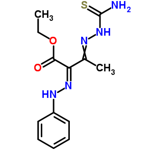 3-[2-(氨基硫氧代甲基)肼基]-2-(2-苯肼基)-丁酸乙酯结构式_29783-73-1结构式