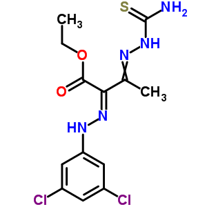 3-[2-(氨基硫氧代甲基)肼基]-2-[2-(3,5-二氯苯基)肼基]-丁酸乙酯结构式_29783-82-2结构式