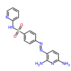 4-[2-(2,6-二氨基-3-吡啶)二氮杂烯]-n-2-吡啶-苯磺酰胺结构式_29817-71-8结构式
