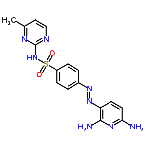4-[2-(2,6-二氨基-3-吡啶)二氮杂烯]-n-(4-甲基-2-嘧啶)-苯磺酰胺结构式_29817-72-9结构式