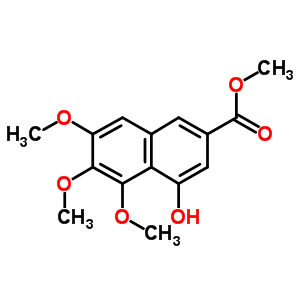 4-羟基-5,6,7-三甲氧基-2-萘羧酸甲酯结构式_2982-17-4结构式
