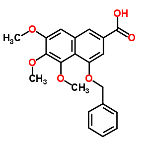 5,6,7-三甲氧基-4-(苯基甲氧基)-2-萘羧酸结构式_2982-19-6结构式