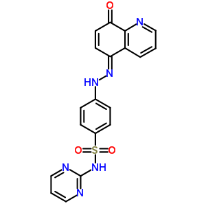4-[2-(8-羟基-5-喹啉)二氮杂烯]-n-2-嘧啶-苯磺酰胺结构式_29821-92-9结构式