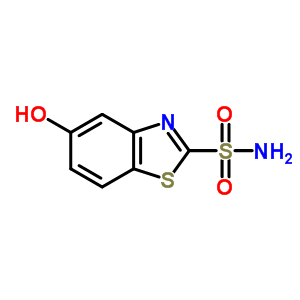 6-羟基-2-苯并噻唑磺酰胺结构式_29927-14-8结构式