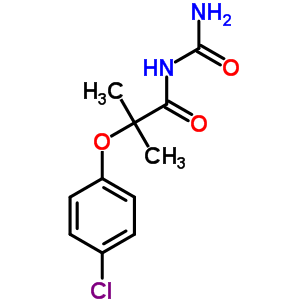 n-(氨基羰基)-2-(4-氯苯氧基)-2-甲基-丙酰胺结构式_29973-16-8结构式