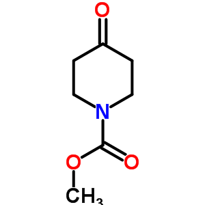4-氧代-哌啶-1-羧酸甲酯结构式_29976-54-3结构式