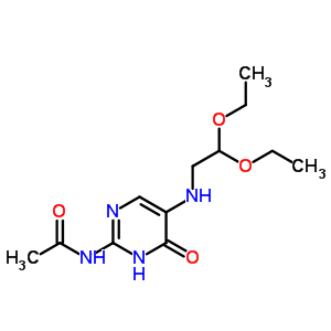 n-[5-[(2,2-二乙氧基乙基)氨基]-1,6-二氢-6-氧代-2-嘧啶]-乙酰胺结构式_3005-74-1结构式
