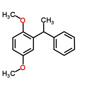 1,4-二甲氧基-2-(1-苯基乙基)-苯结构式_30089-62-4结构式