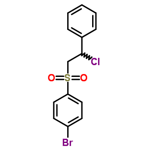 1-溴-4-[(2-氯-2-苯基乙基)磺酰基]-苯结构式_30158-45-3结构式