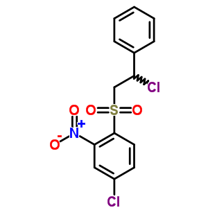 4-氯-1-[(2-氯-2-苯基乙基)磺酰基]-2-硝基-苯结构式_30158-48-6结构式