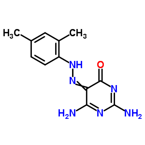 2,6-二氨基-5-[2-(2,4-二甲基苯基)二氮杂烯]-4(3H)-嘧啶酮结构式_30188-98-8结构式