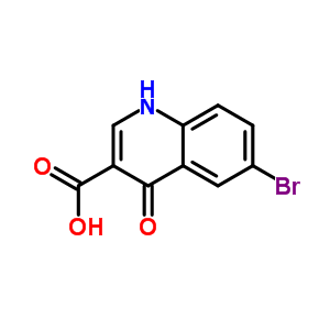 6-溴-4-氧代-1,4-二氢喹啉-3-羧酸结构式_302553-00-0结构式