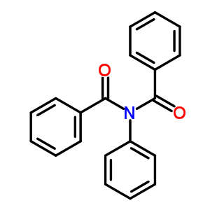 n-苯甲酰基-n-苯基-苯甲酰胺结构式_3027-01-8结构式