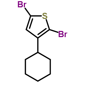 2 5-二溴-3-环己基噻吩结构式_302912-44-3结构式