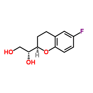 (1’R,2R)-2-(1’,2’-二羟基乙基)-6-氟色满结构式_303176-45-6结构式