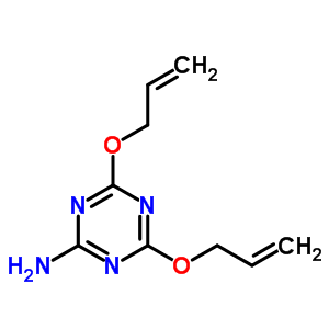 2,4-二烯丙氧基-6-氨基-1,3,5-三嗪结构式_30358-11-3结构式