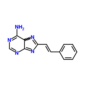 8-(2-苯基乙烯)-9H-嘌呤-6-胺结构式_30466-96-7结构式
