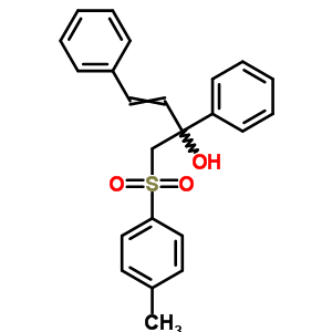 a-[[(4-甲基苯基)磺酰基]甲基]-a-(2-苯基乙烯)-苯甲醇结构式_3048-29-1结构式