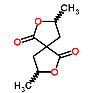 3,8-二甲基-2,7-二噁螺[4.4]壬烷-1,6-二酮结构式_3048-76-8结构式