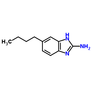 (9ci)-5-丁基-1H-苯并咪唑-2-胺结构式_30486-72-7结构式
