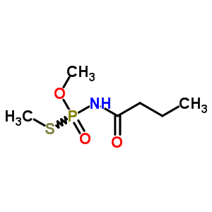 N-(甲氧基-甲硫基磷酰)丁酰胺结构式_30560-26-0结构式