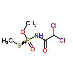 2,2-二氯-N-(甲氧基-甲硫基磷酰)乙酰胺结构式_30560-33-9结构式